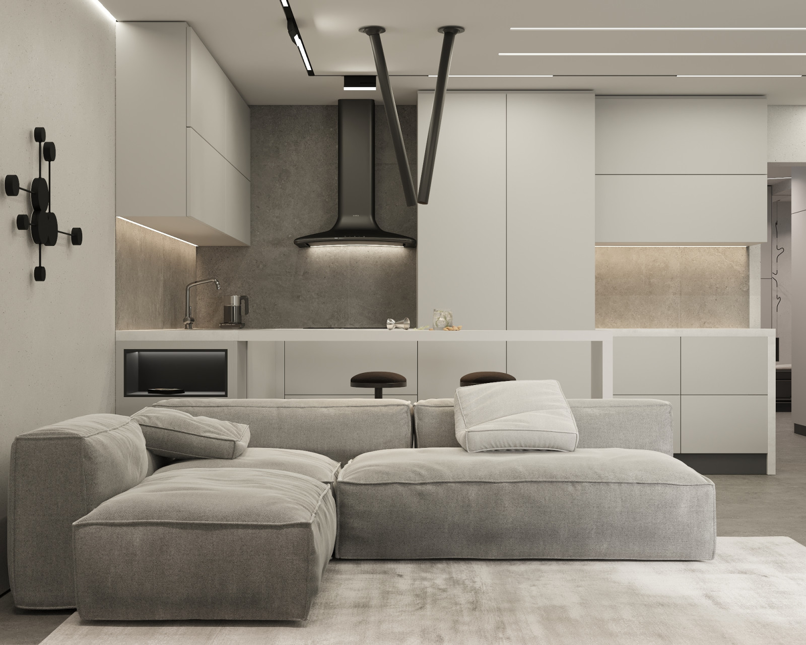 "Роза пустыни" Гостиная и кухня