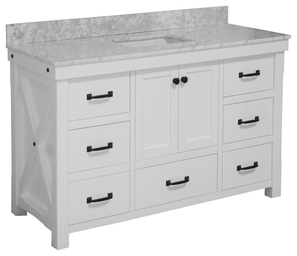 Tuscany 60" Bathroom Vanity Transitional Bathroom Vanities And Sink