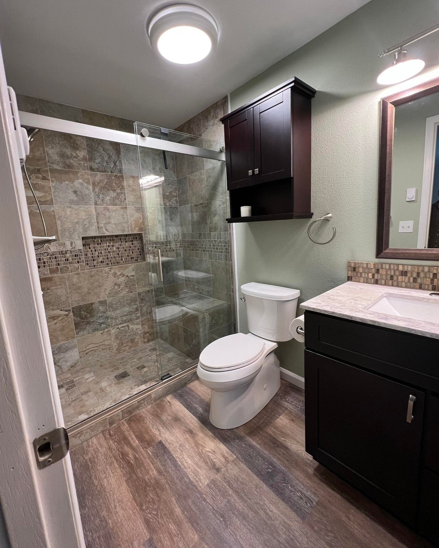 Bathroom Remodel with Tile Shower