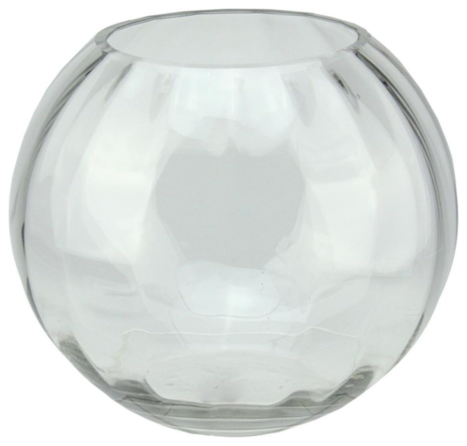 Segmented Transparent Glass Decorative Bowl 8 75 Round