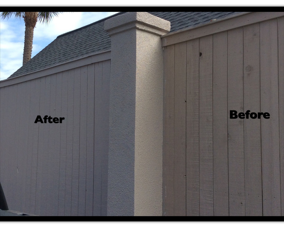 Stucco Restoration and Full Exterior House/fence Paint Job