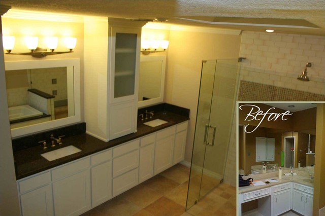 Before and After Bathroom Remodels - Traditional - Bathroom - Dallas