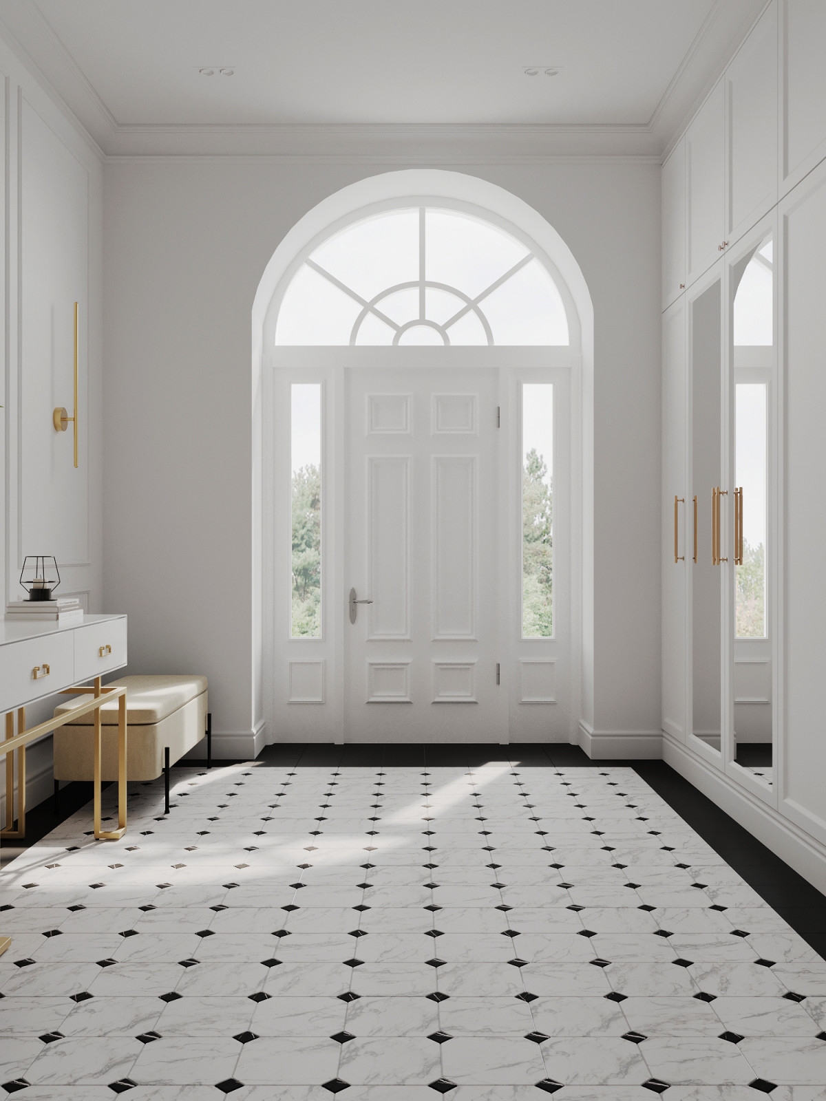 Дом с арочными окнами