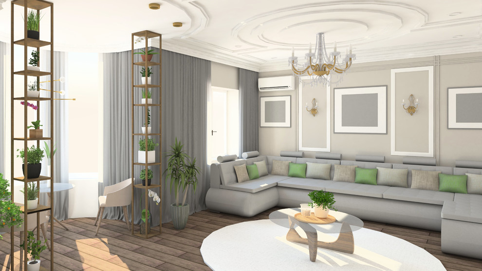 Дизайн гостинной Отрадная