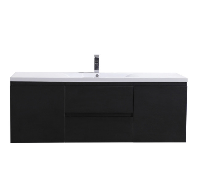 Moreno Mob 60 Single Sink High Gloss White Wall Mounted Bathroom Moreno Mob 60 Single Sink High Gloss White Wall Mounted Bathroom Vanity