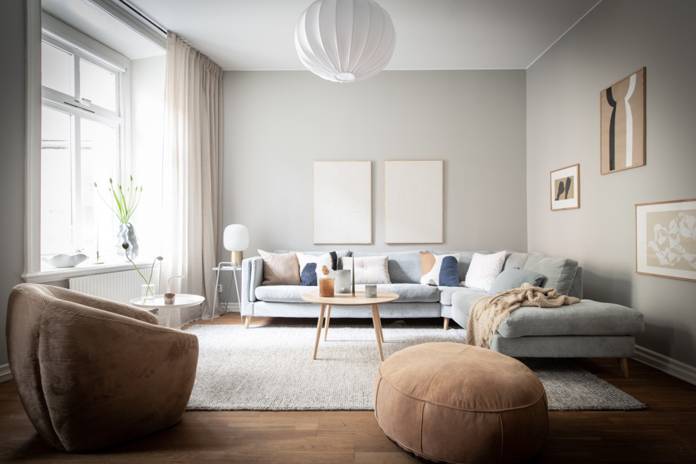 Design ideas for a scandinavian living room in Gothenburg.