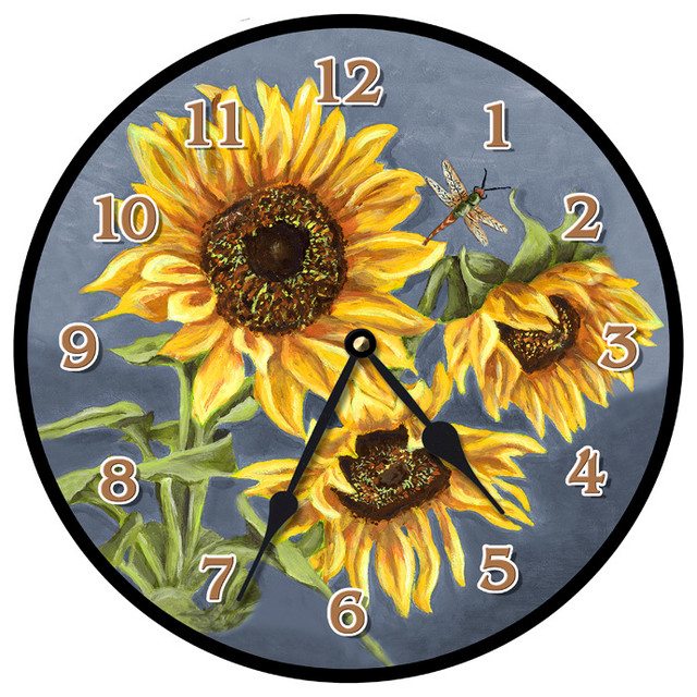Tuscan Sunflowers Wall Clock 15