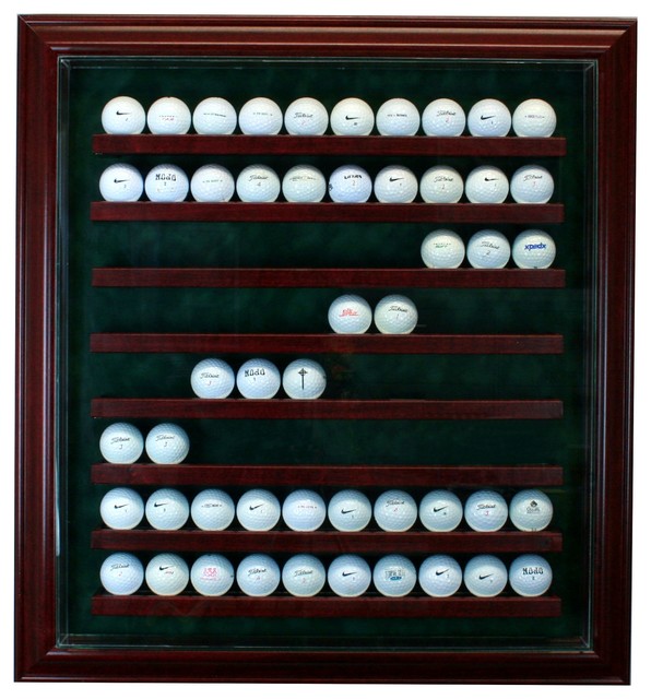 80 Golf Ball Cabinet Style Display Case Traditional Storage