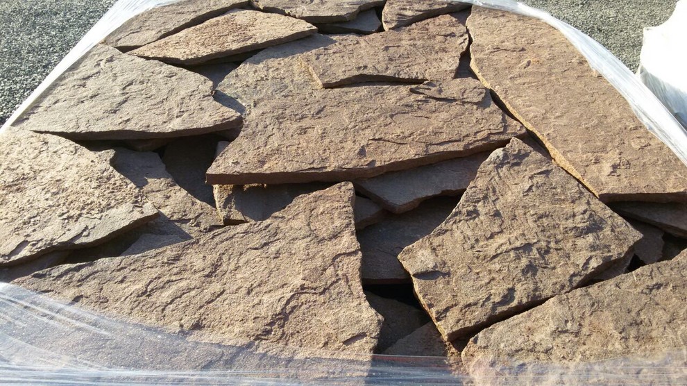 Песчаник рельефный "Дракон красный"