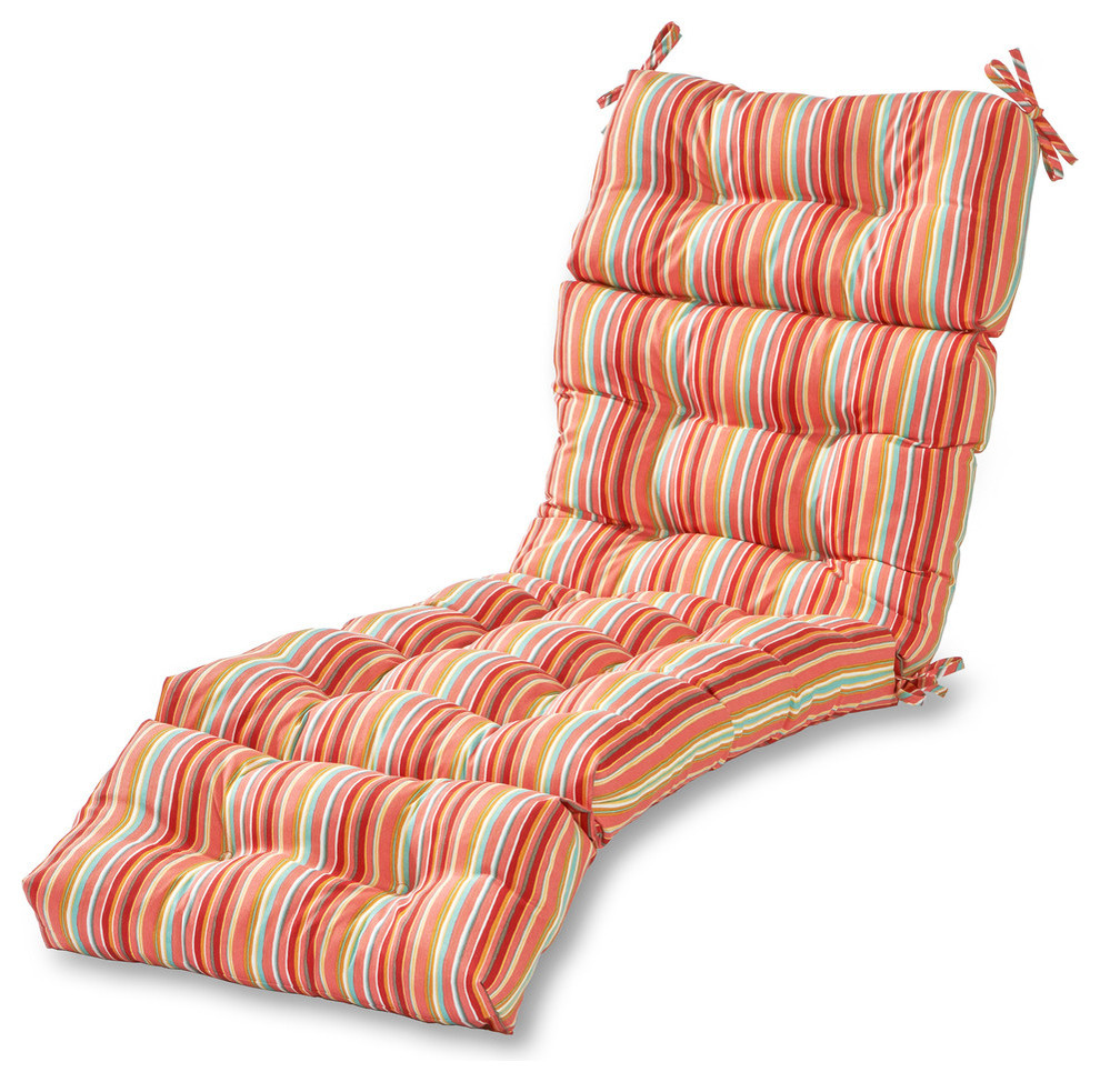 Outdoor 72 in. Chaise Lounger Cushion Contemporary Outdoor Cushions