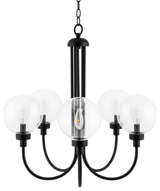 modern 5 light chandelier