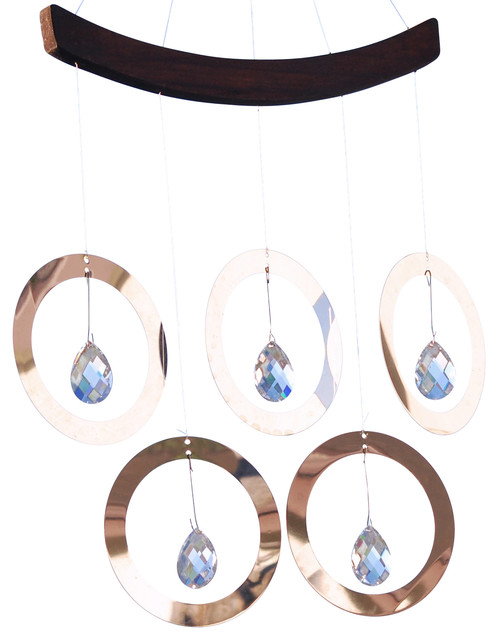 Windrush Inc Olympic Rings Garden Mobile Wind Chimes Houzz Olympic Rings Garden Mobile Contemporary Wind Chimes