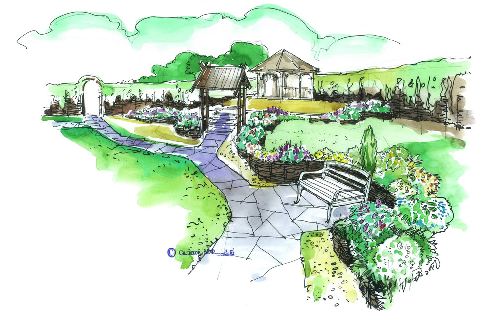 ландшафтный скетч