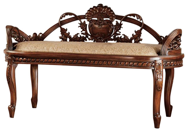 The Verona Filigree Bench Victorian Upholstered Benches By