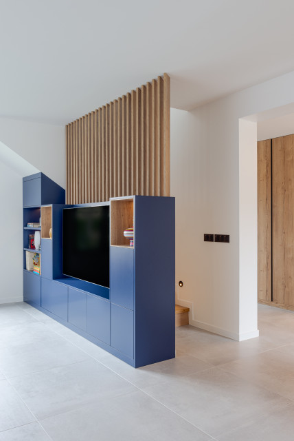 Construction maison contemporary-living-room