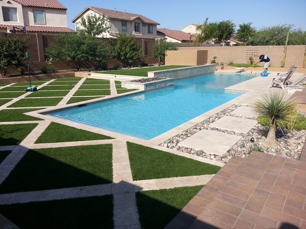 Our Work - Contemporary - Pool - Phoenix - by Arizona Elite Pools ...