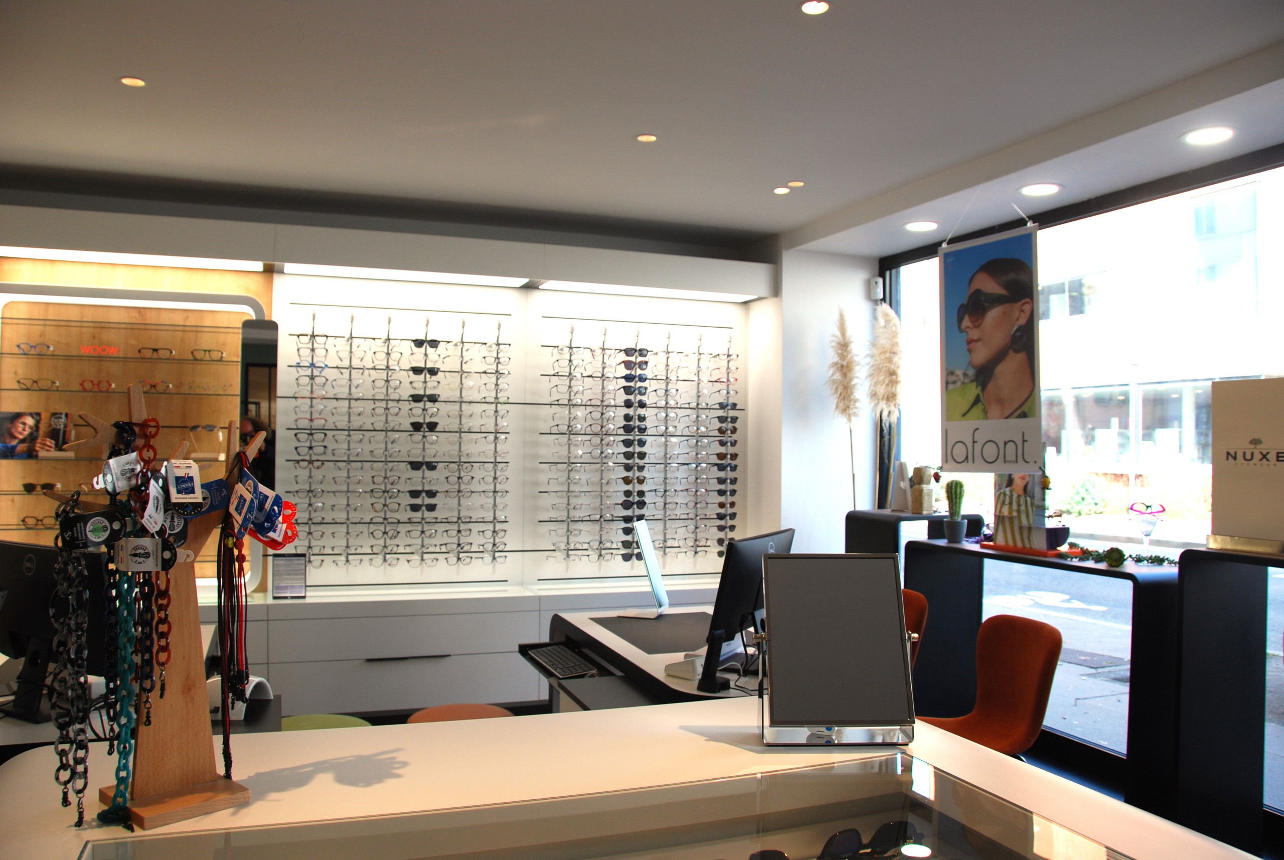 Rénovation complète d'une boutique d'optique