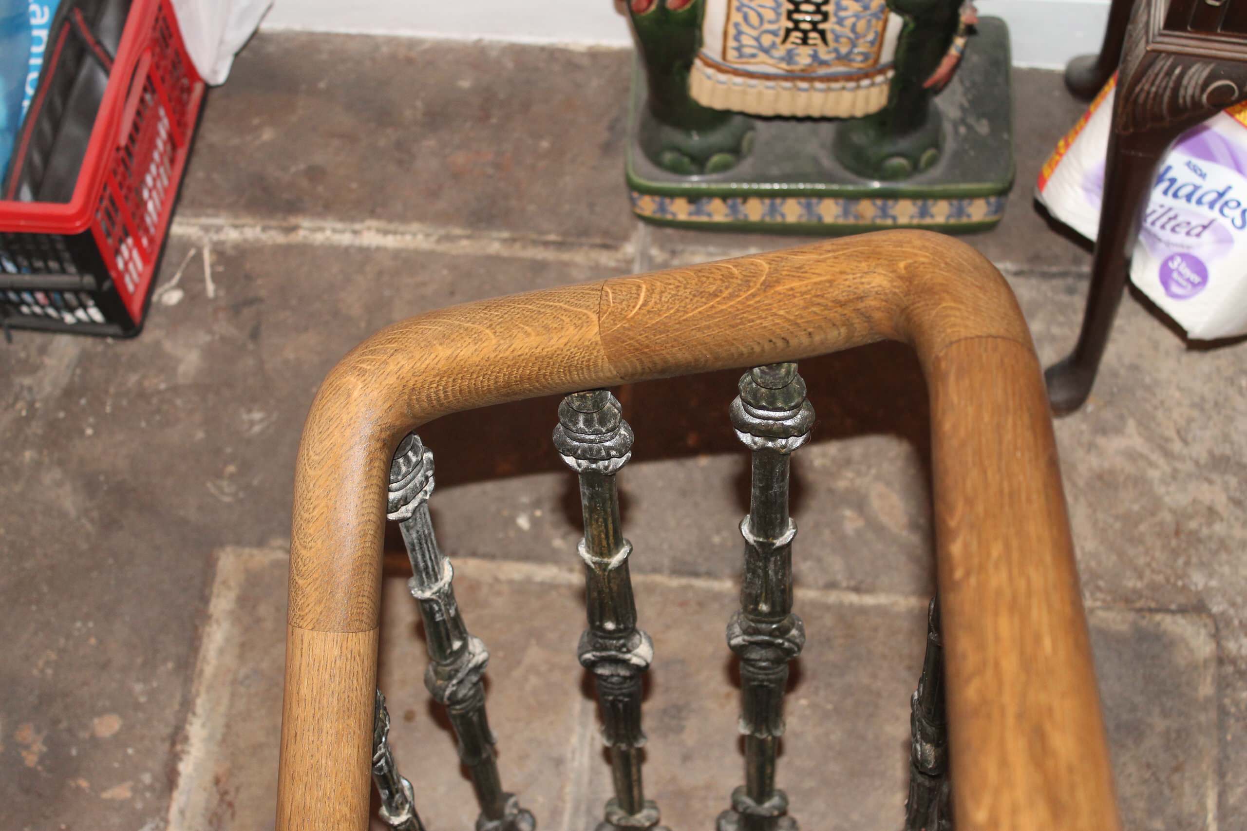 Curved handrail in a farm in Gorebridge