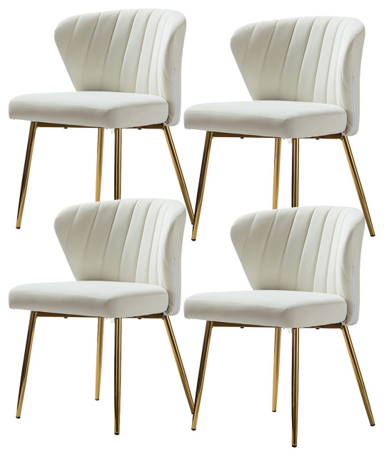 Milia Dining Chair Set of 4 Midcentury Dining Chairs by Karat