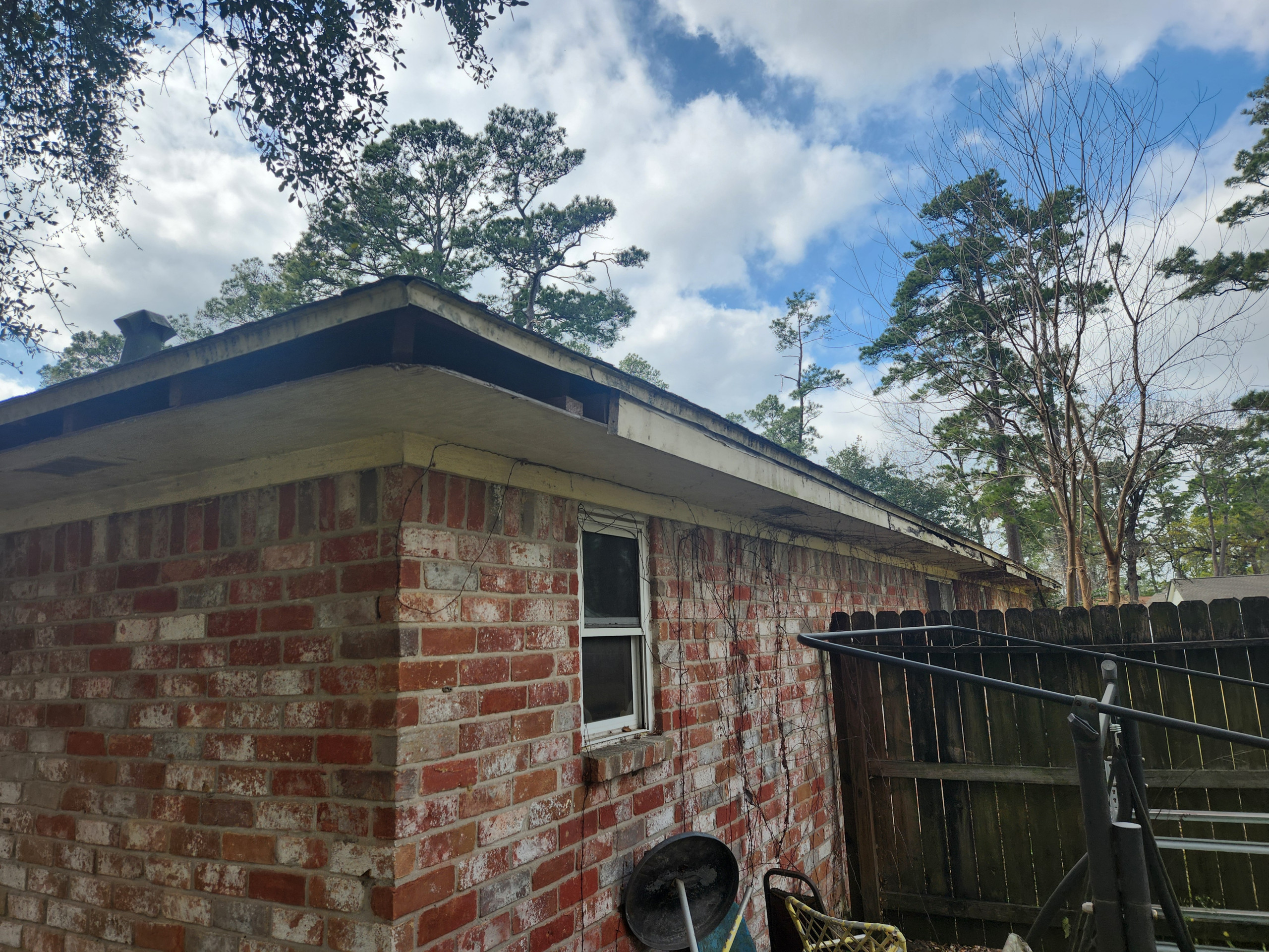 Hardie Fascia & Soffit Replacement on a Neglected Brick Home
