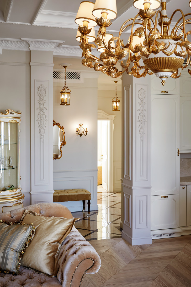 Дизайн квартиры в классическом стиле на Остоженке