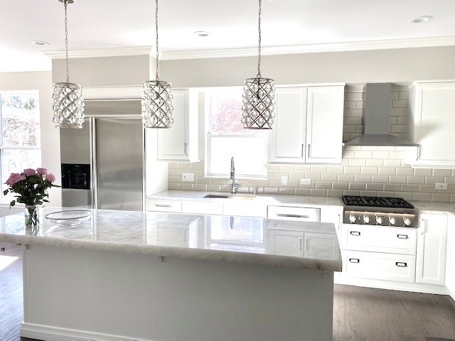 Transitional kitchen photo in Chicago