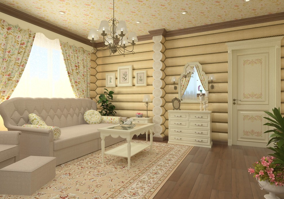 Интерьер бревенчатого дома в г. Кодинск