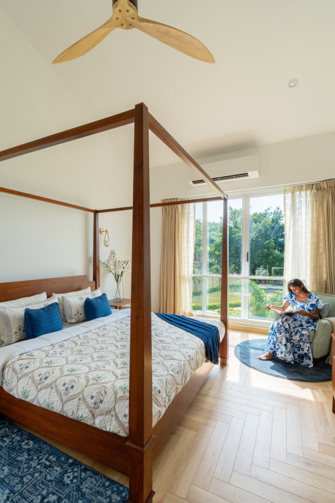 Photo of a modern bedroom in Mumbai.