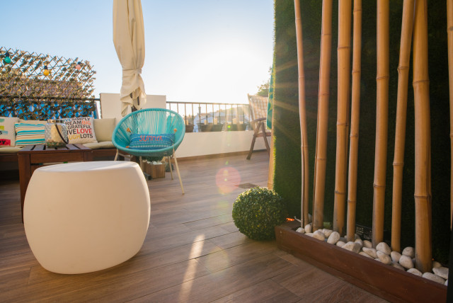Ca&ntilde;as de bamb&uacute; coastal-deck