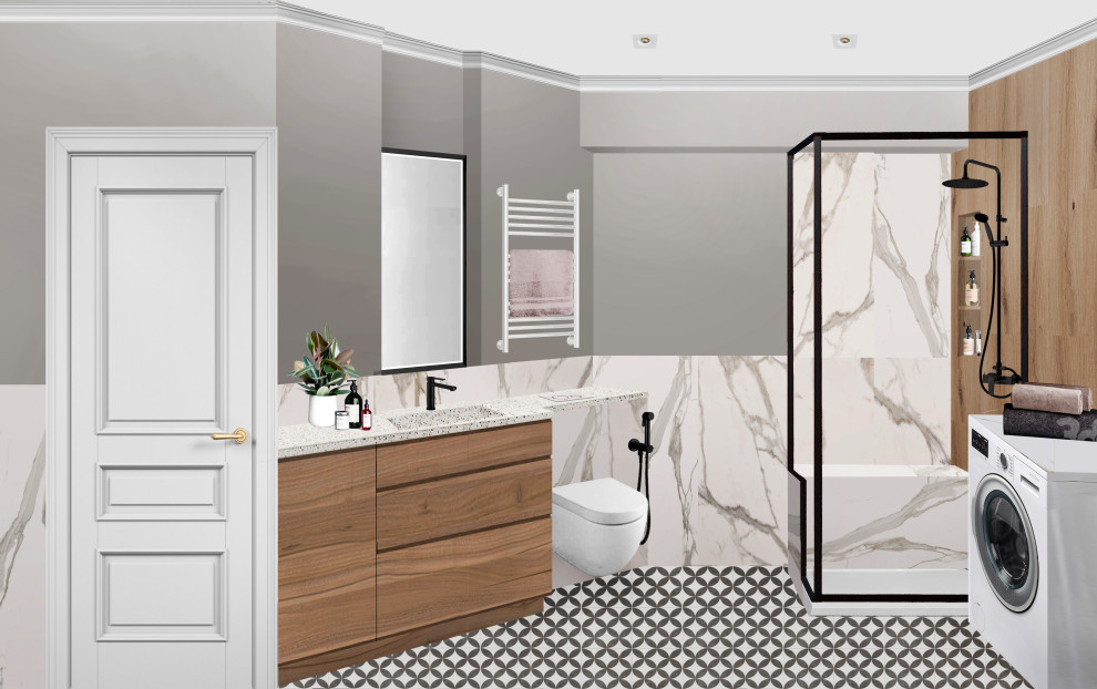 Визуализации - коллажи для проекта квартиры 62кв.м в сталинском доме г. Москва