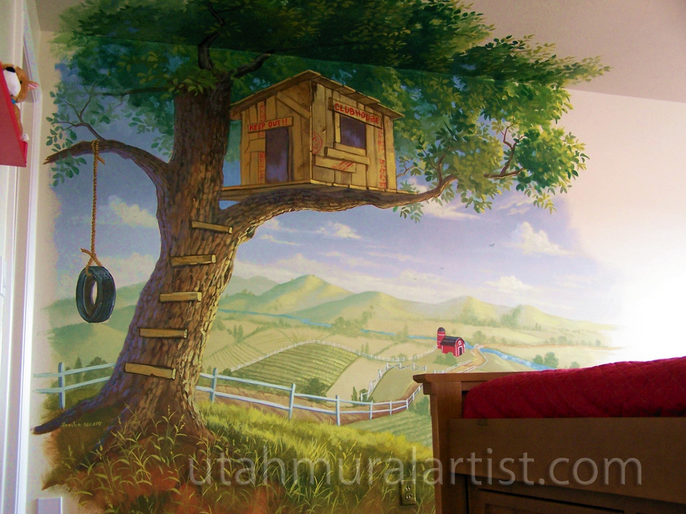 This is an example of a traditional kids' room in Salt Lake City.