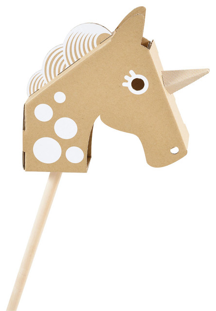 Little Unicorn Head Cardboard Toy