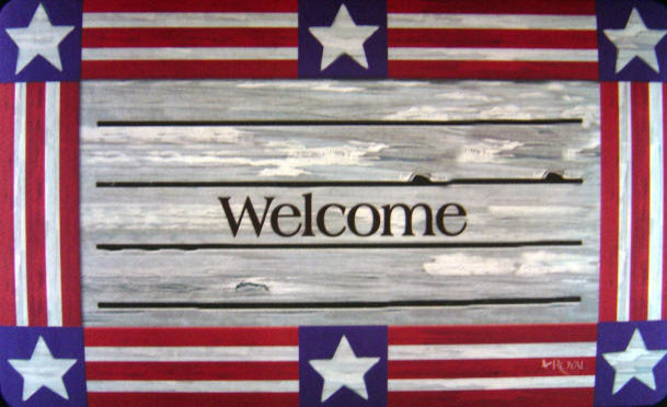 Patriotic Doormat Farmhouse Doormats By Custom Printed Rugs