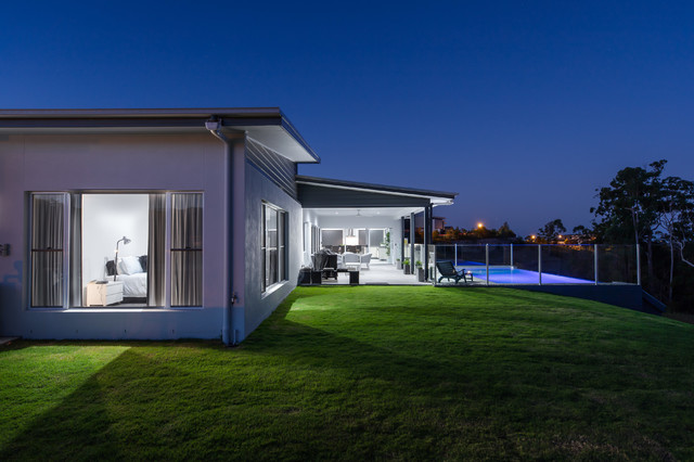 Palmview trendy-hus-og-facade