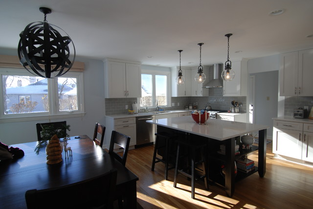 Transitional Open Kitchen transitional