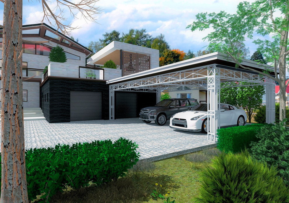 Навесы в поселке Бенилюкс