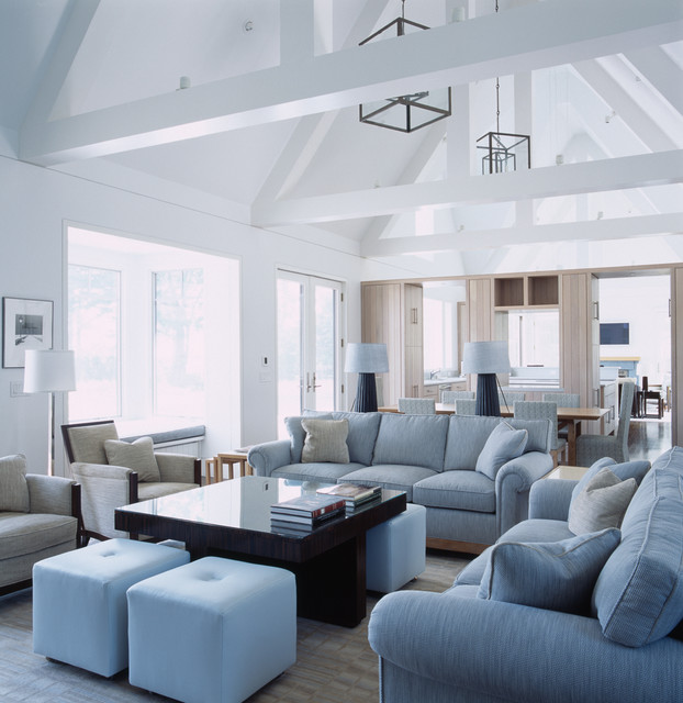Riverfront Home maritimt-dagligstue
