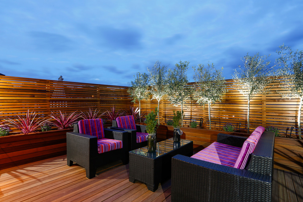 Design ideas for an eclectic deck in London.