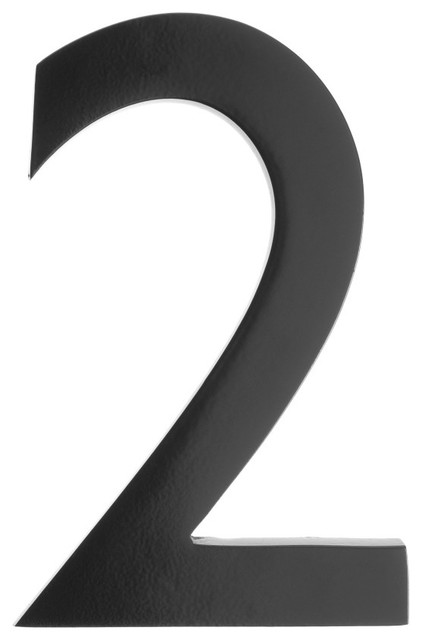 5 House Number Black Contemporary House Numbers By A2z Sell
