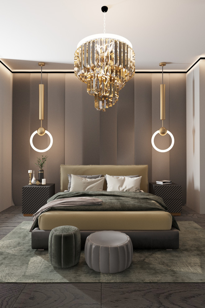 Интерьер загородный дома с домашним кинотеатром