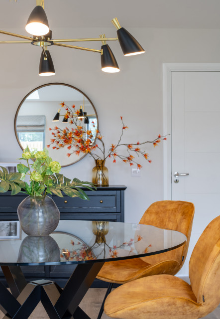 Contemporary colourful family home contemporary-dining-room
