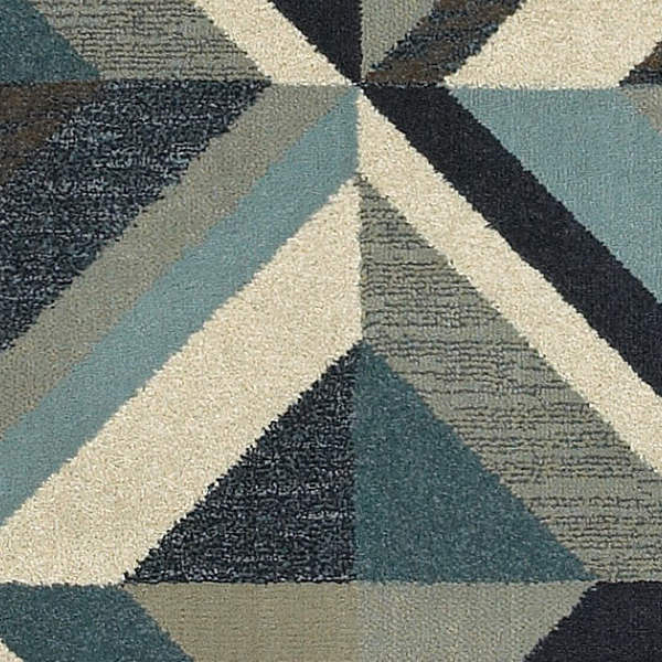 Oriental Weavers Linden Collection Blue/ Grey Geometric Indoor Area Rug