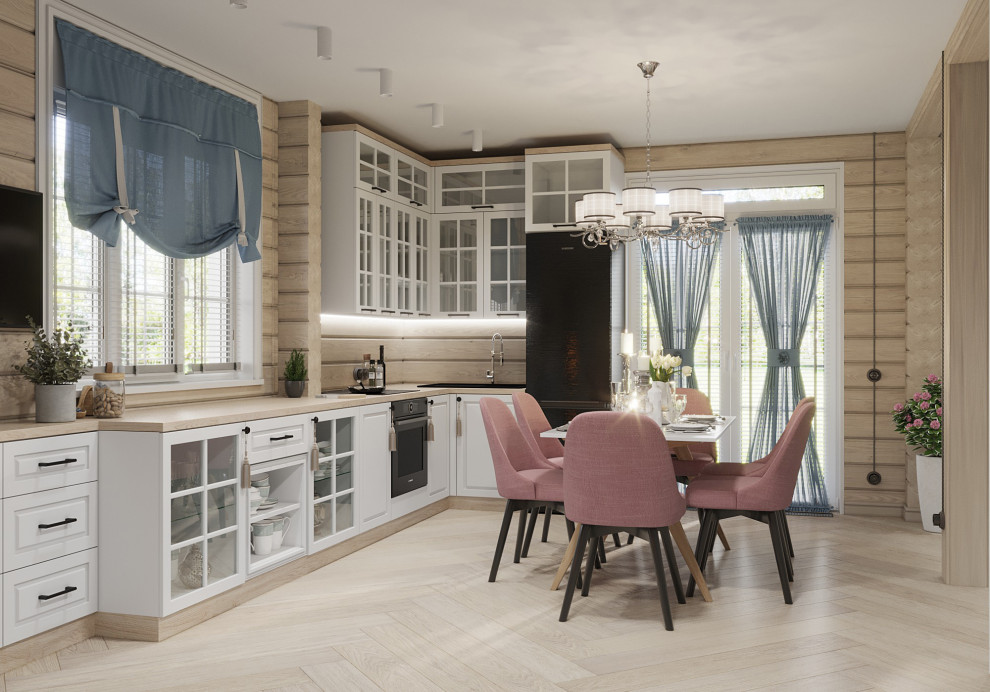 Дизайн интерьера срубного дома