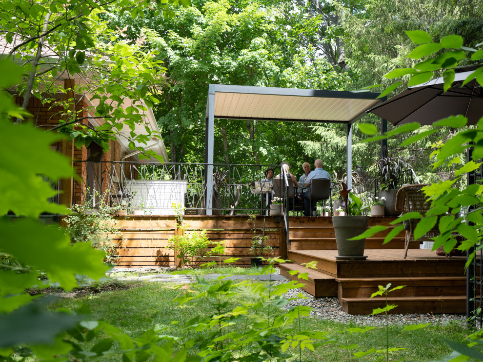 Terra Louvered Pergola Contemporary Patio Montreal by Terra