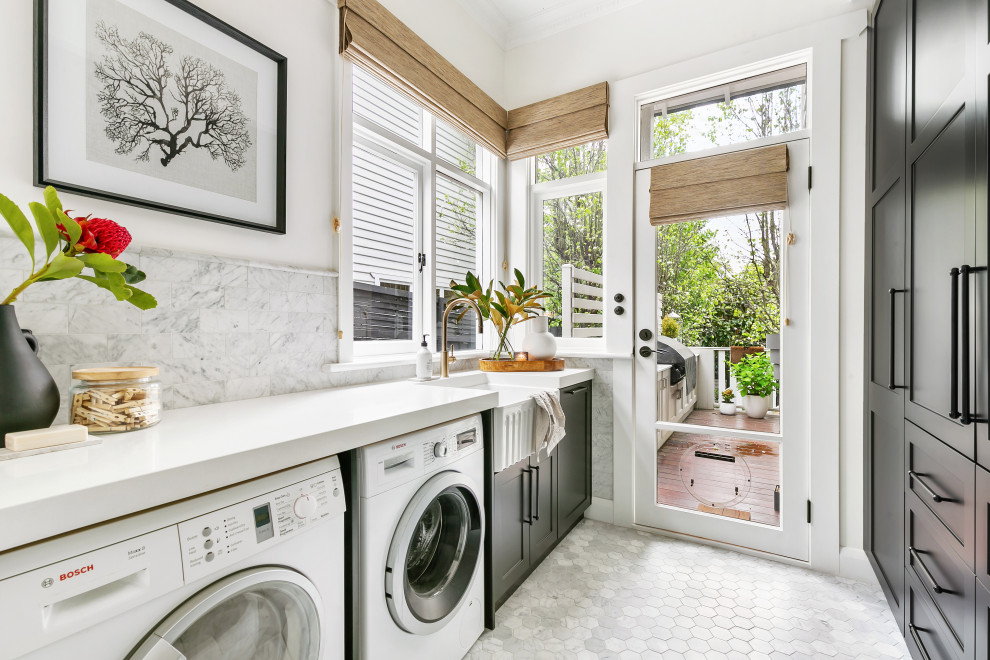 This is an example of a traditional laundry room in Melbourne.