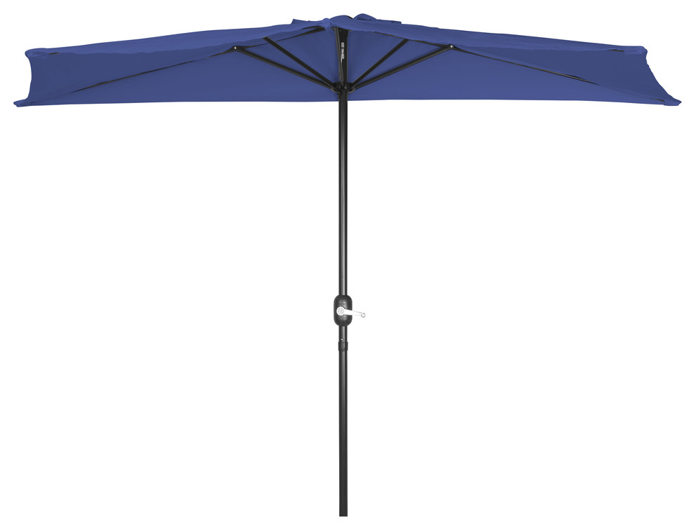 Patio Half Umbrella 9 Contemporary Outdoor Umbrellas By Trademark Innovations