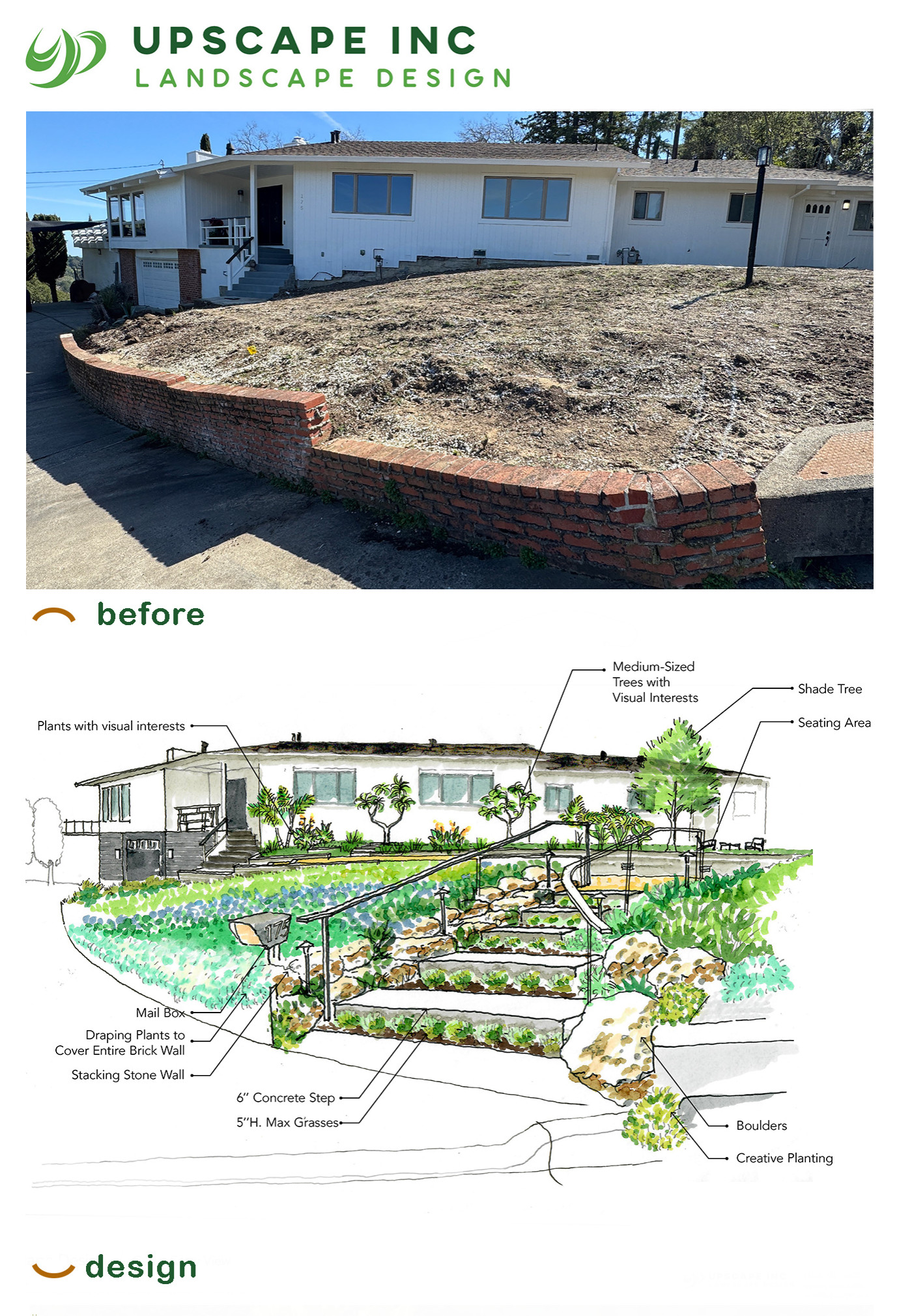 A New Landscape Path in San Anselmo
