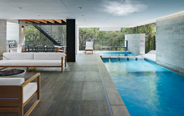 Stack House moderno-piscina