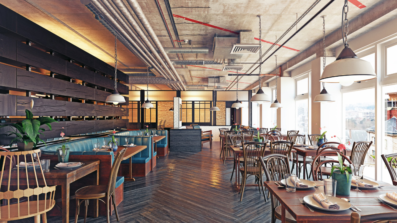 Earthy Tones in a Modern Restaurant in Swiss Cottage