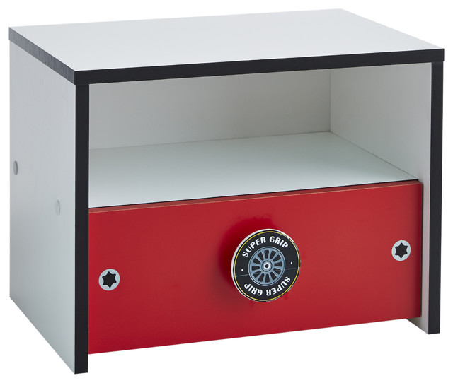 Racing Car Bedside Table Contemporary Nightstands And Bedside